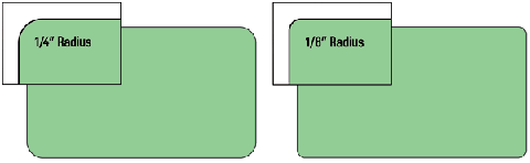 rounded radius